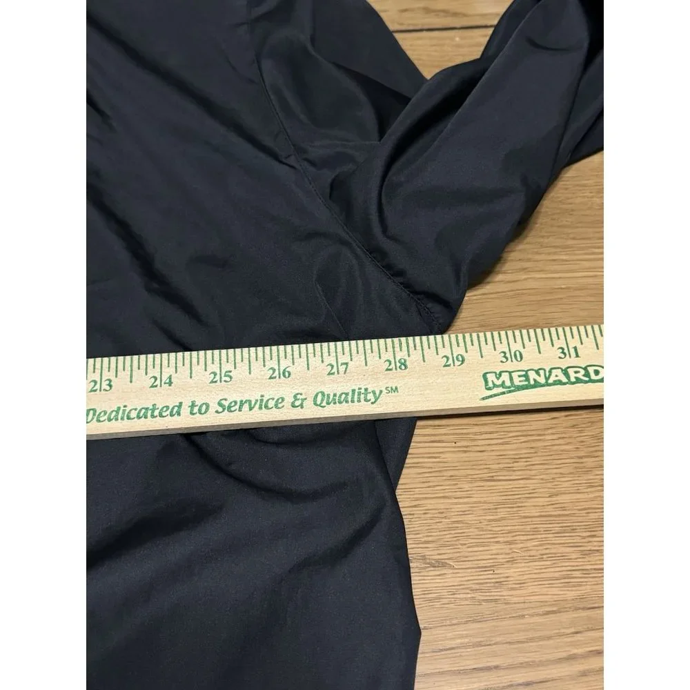 Polo Ralph Lauren Windbreaker Mens XL Black Golf Crest Pullover‎ Lined Zip VTG